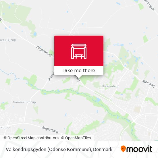 Valkendrupsgyden (Odense Kommune) map