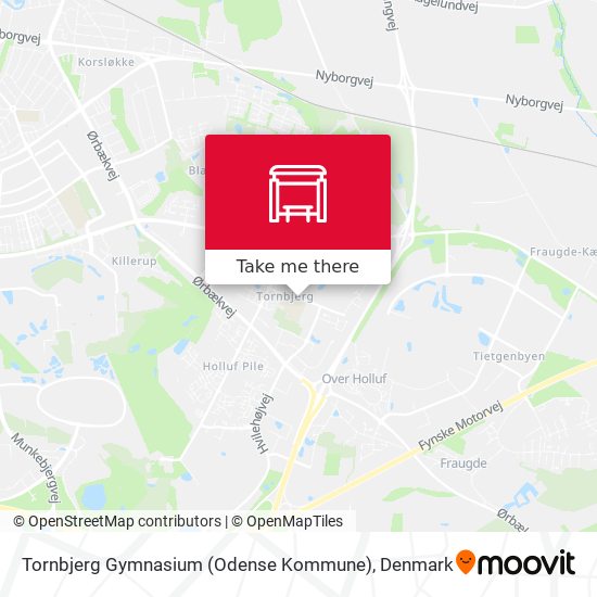 Tornbjerg Gymnasium (Odense Kommune) map