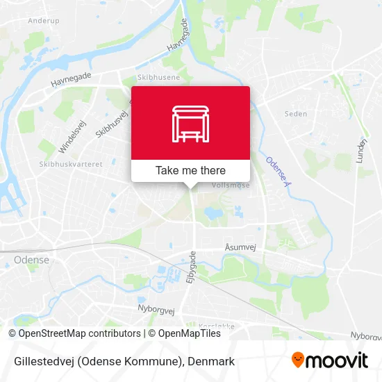 Gillestedvej (Odense Kommune) map