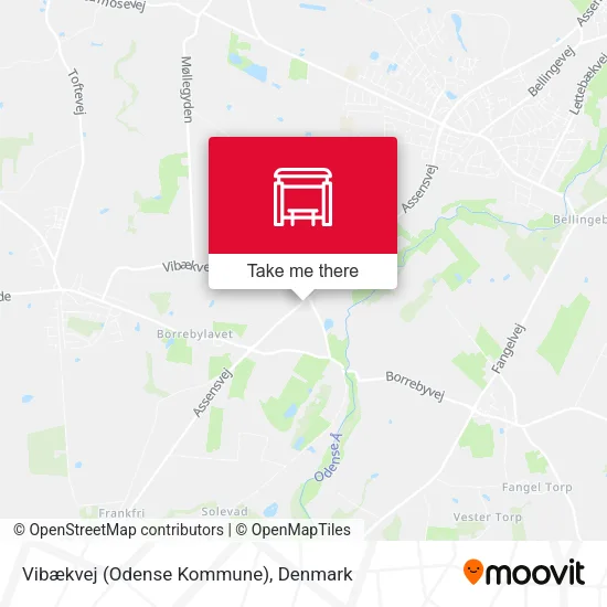 Vibækvej (Odense Kommune) map