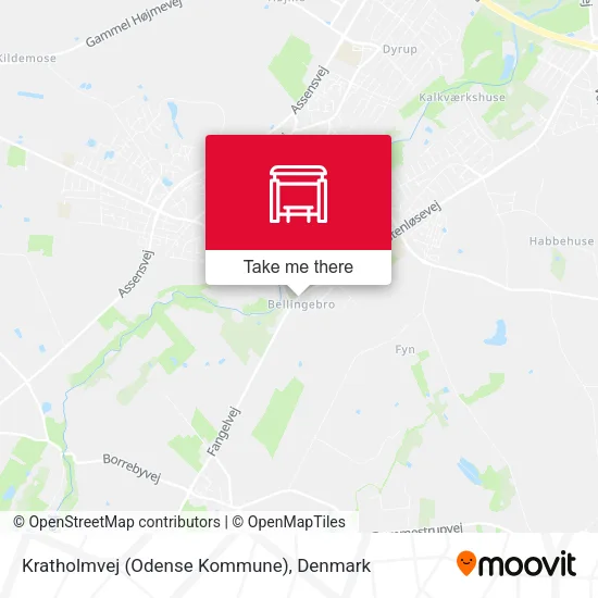 Kratholmvej (Odense Kommune) map