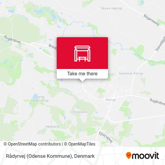 Rådyrvej (Odense Kommune) map
