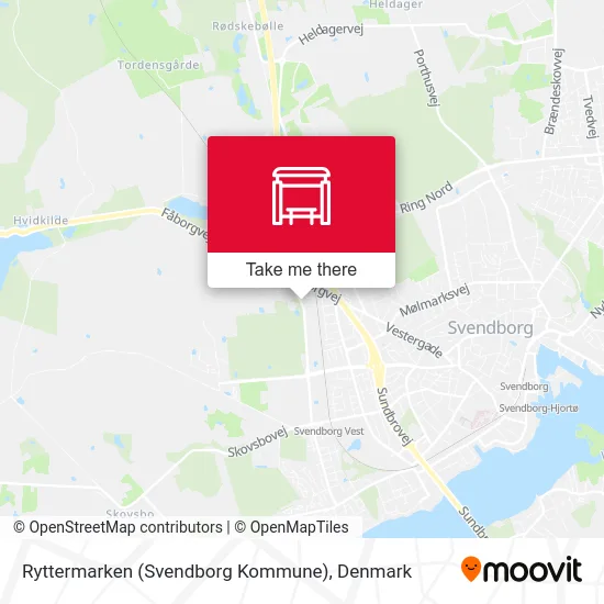 Ryttermarken (Svendborg Kommune) map