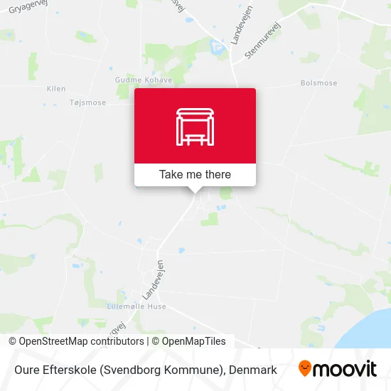 Oure Efterskole (Svendborg Kommune) map