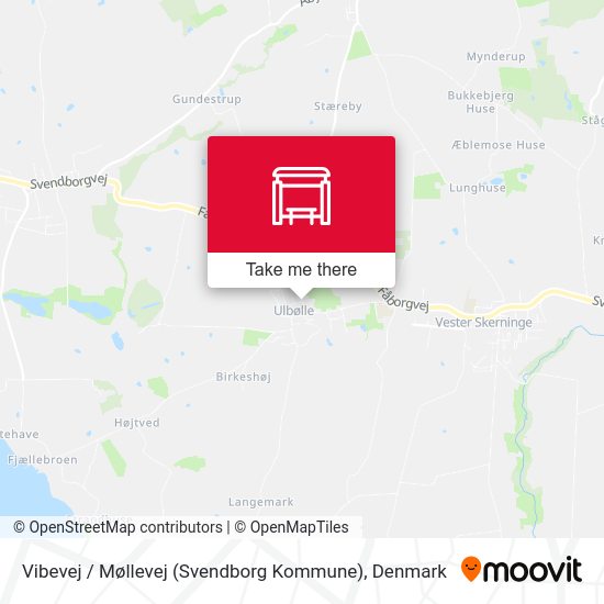 Vibevej / Møllevej (Svendborg Kommune) map