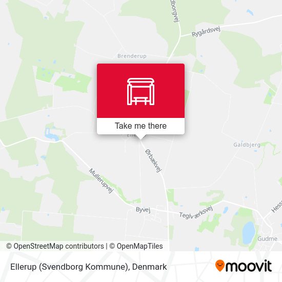 Ellerup (Svendborg Kommune) map