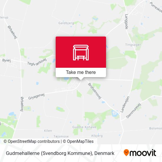 Gudmehallerne (Svendborg Kommune) map