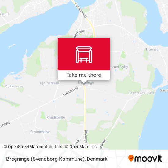 Bregninge (Svendborg Kommune) map