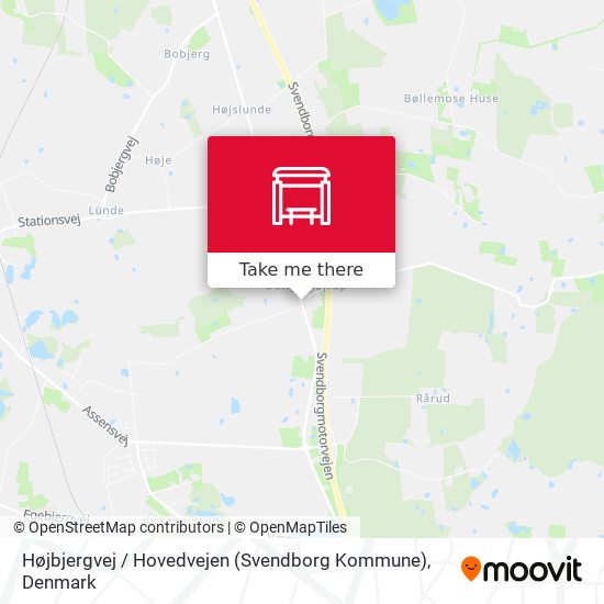 Højbjergvej / Hovedvejen (Svendborg Kommune) map
