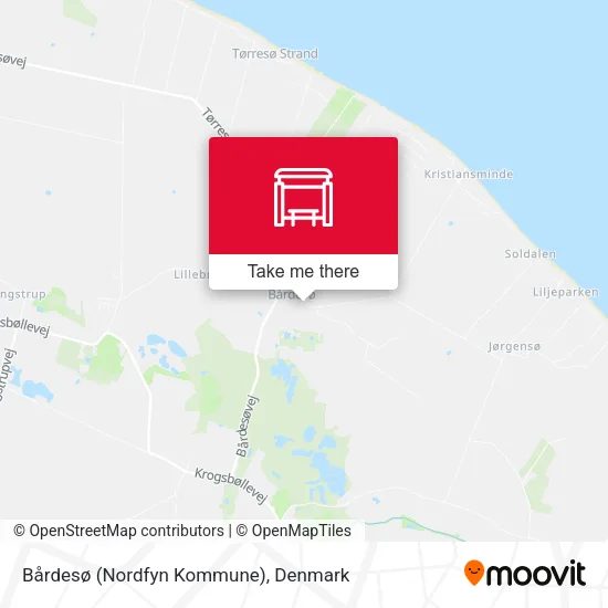 Bårdesø (Nordfyn Kommune) map