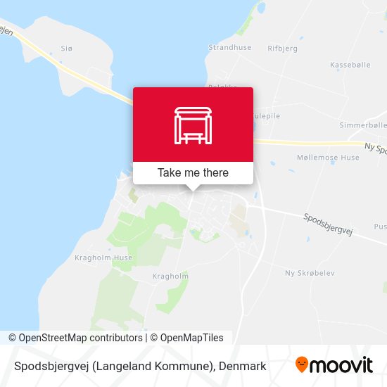 Spodsbjergvej (Langeland Kommune) map
