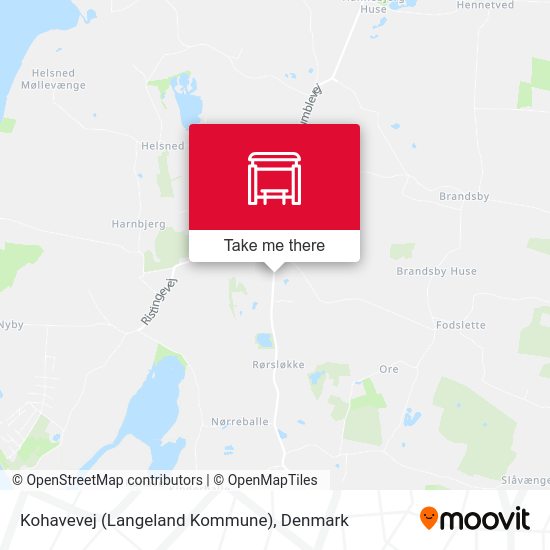 Kohavevej (Langeland Kommune) map