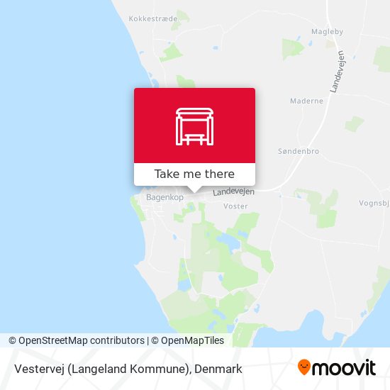 Vestervej (Langeland Kommune) map