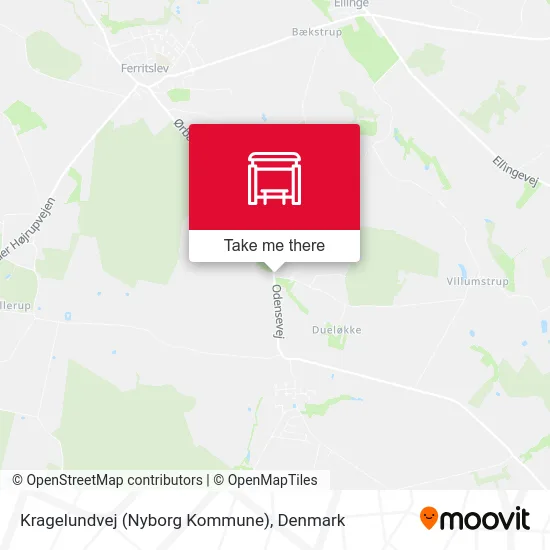 Kragelundvej (Nyborg Kommune) map
