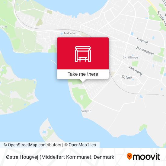 Østre Hougvej (Middelfart Kommune) map