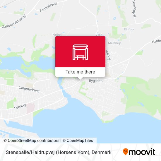 Stensballe / Haldrupvej (Horsens Kom) map