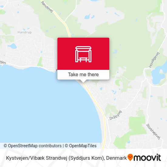Kystvejen / Vibæk Strandvej (Syddjurs Kom) map