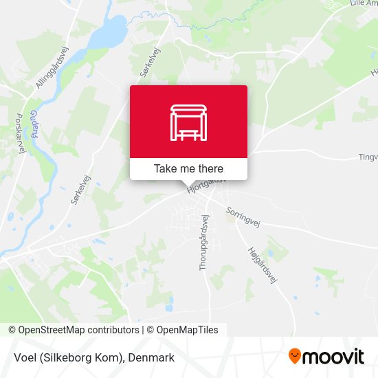 Voel (Silkeborg Kom) map