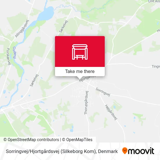 Sorringvej / Hjortgårdsvej (Silkeborg Kom) map
