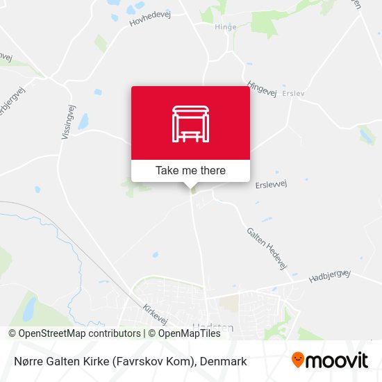 Nørre Galten Kirke (Favrskov Kom) map