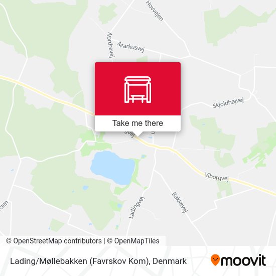 Lading / Møllebakken (Favrskov Kom) map