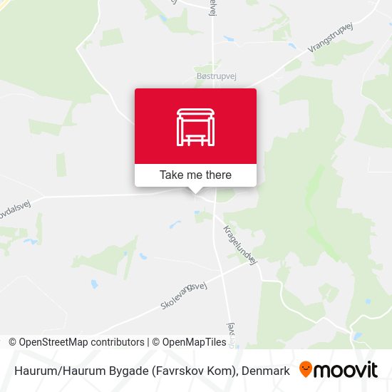 Haurum / Haurum Bygade (Favrskov Kom) map