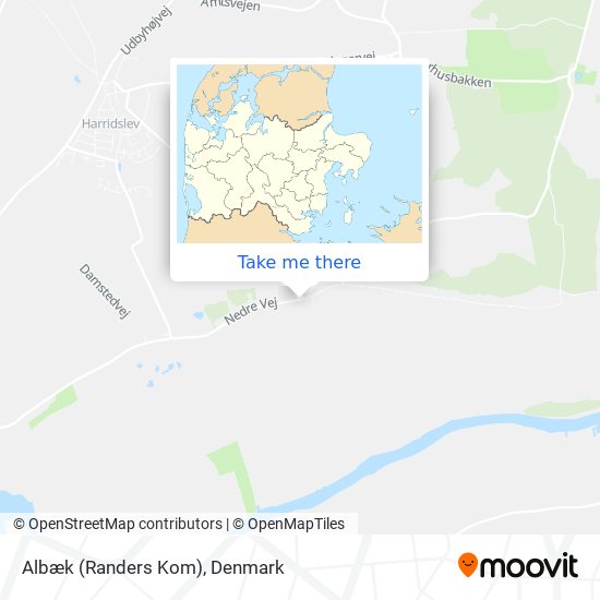 Albæk (Randers Kom) map
