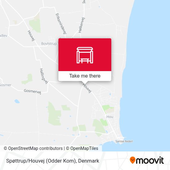 Spøttrup/Houvej (Odder Kom) map