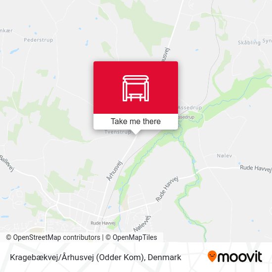 Kragebækvej / Århusvej (Odder Kom) map