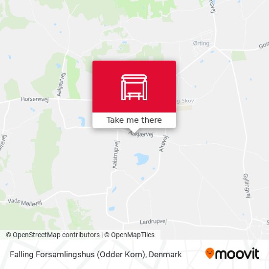 Falling Forsamlingshus (Odder Kom) map