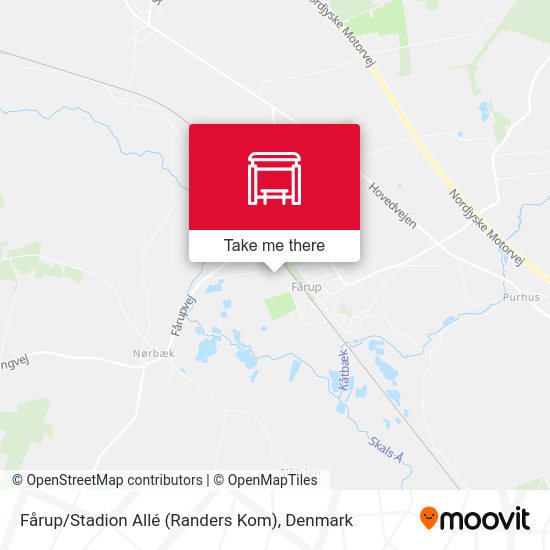 Fårup / Stadion Allé (Randers Kom) map