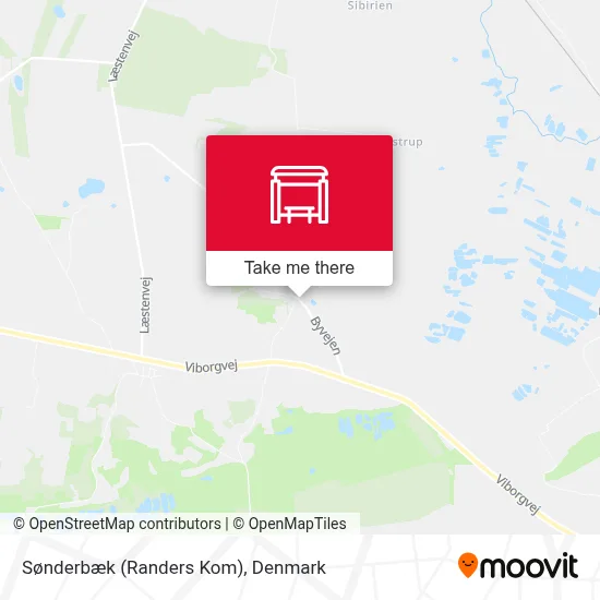 Sønderbæk (Randers Kom) map