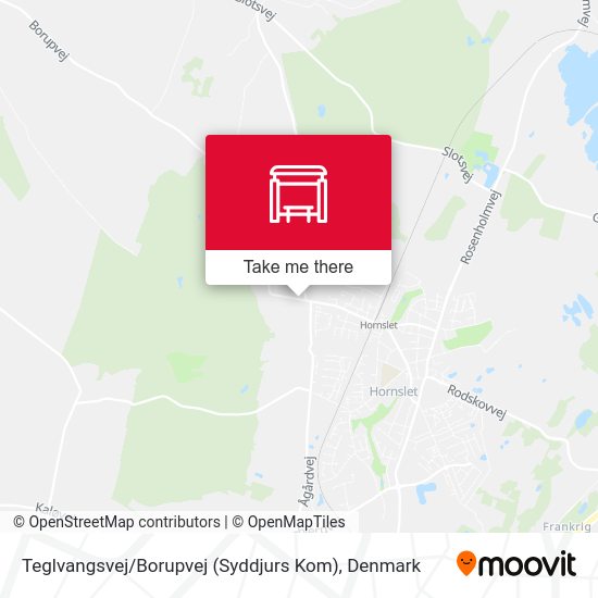 Teglvangsvej / Borupvej (Syddjurs Kom) map