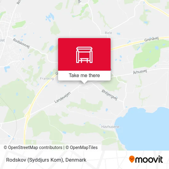 Rodskov (Syddjurs Kom) map