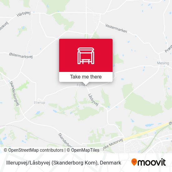Illerupvej / Låsbyvej (Skanderborg Kom) map