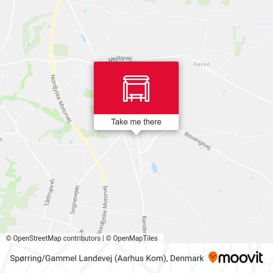 Spørring / Gammel Landevej (Aarhus Kom) map