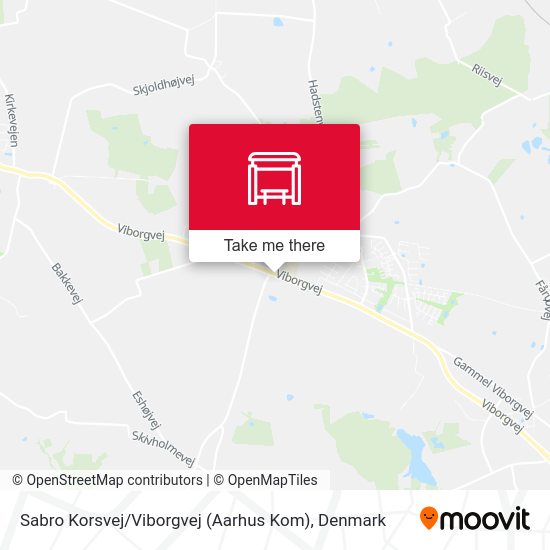 Sabro Korsvej / Viborgvej (Aarhus Kom) map