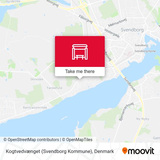 Kogtvedvænget (Svendborg Kommune) map