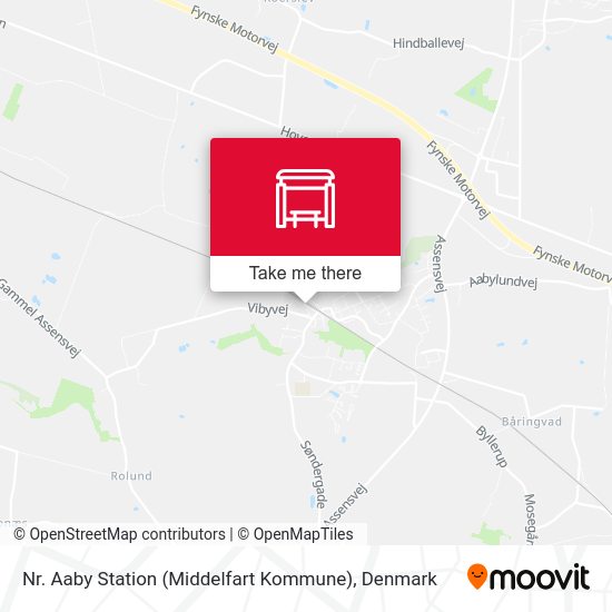 Nr. Aaby Station (Middelfart Kommune) map