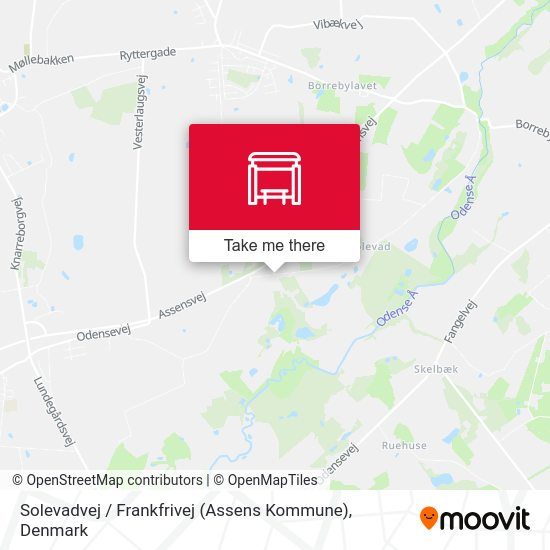 Solevadvej / Frankfrivej (Assens Kommune) map