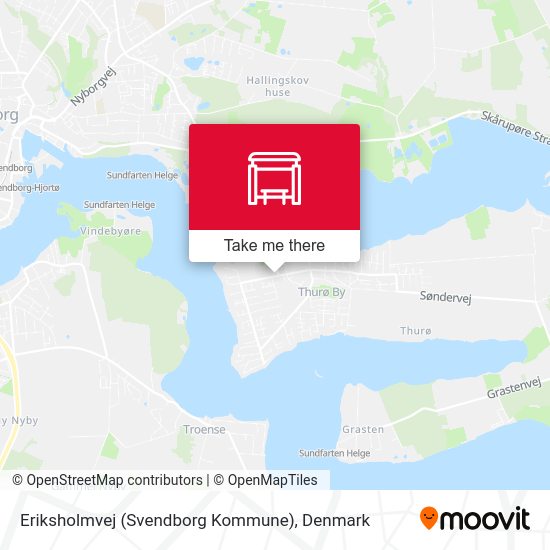 Eriksholmvej (Svendborg Kommune) map