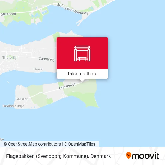 Flagebakken (Svendborg Kommune) map