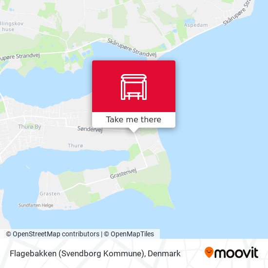 Flagebakken (Svendborg Kommune) map
