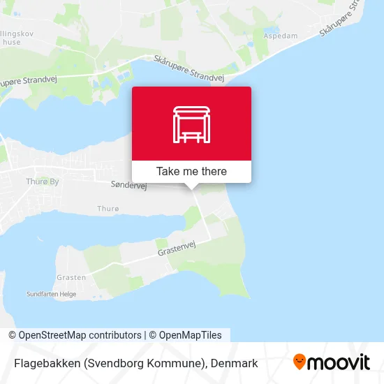 Flagebakken (Svendborg Kommune) map