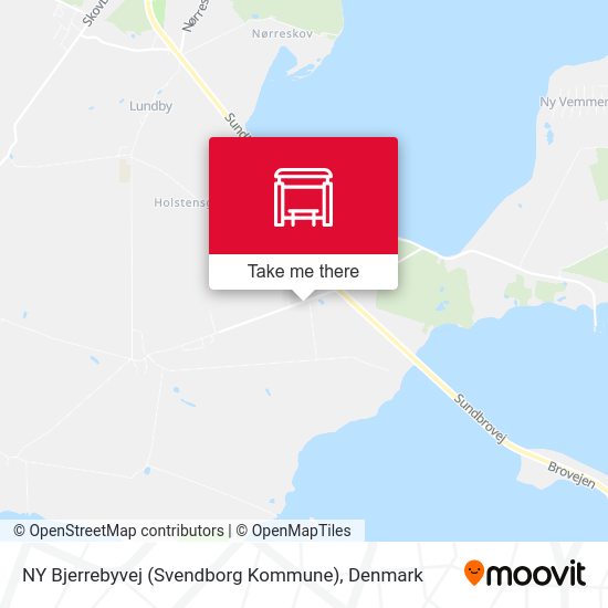 NY Bjerrebyvej (Svendborg Kommune) map