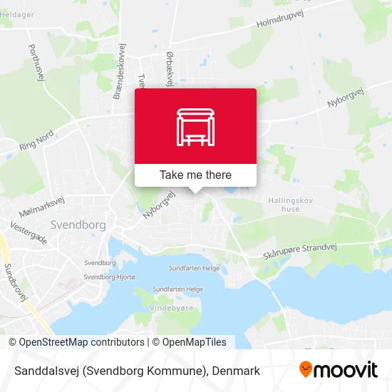 Sanddalsvej (Svendborg Kommune) map