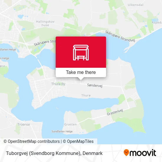 Tuborgvej (Svendborg Kommune) map
