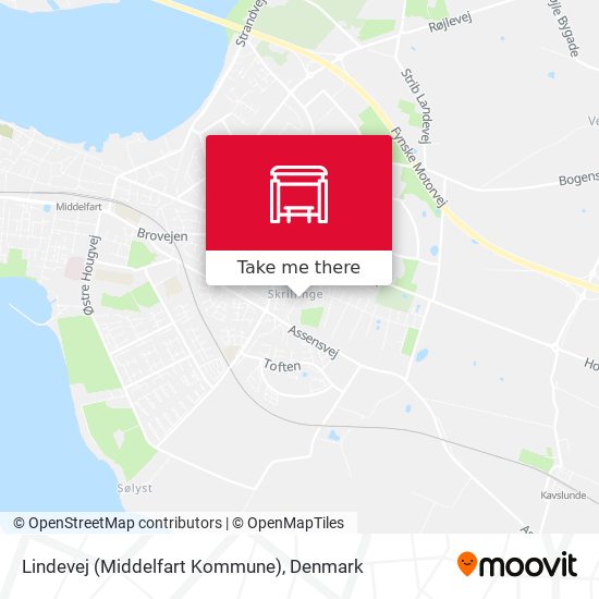 Lindevej (Middelfart Kommune) map