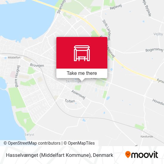 Hasselvænget (Middelfart Kommune) map