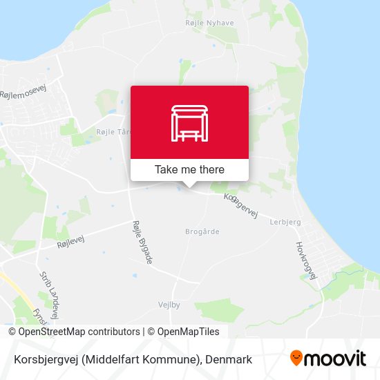 Korsbjergvej (Middelfart Kommune) map